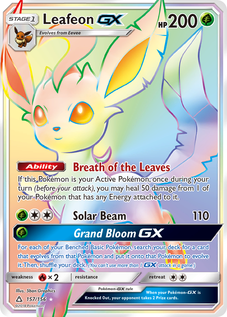 Leafeon GX (157/156) [Sun & Moon: Ultra Prism] 