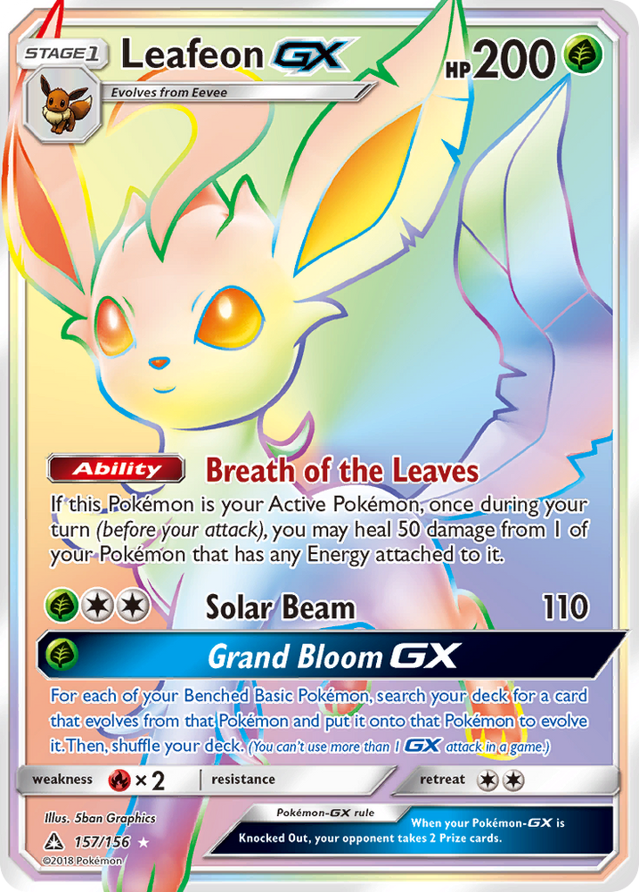 Leafeon GX (157/156) [Sun &amp; Moon: Ultra Prism] 