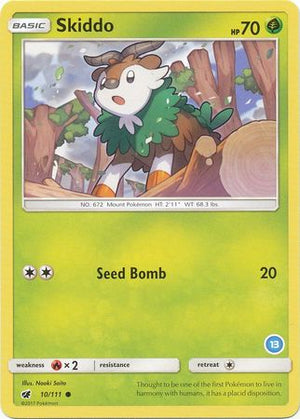 Skiddo (10/111) (Exclusive Deck #13) [Sun &amp; Moon: Trainer Kit - Alolan Ninetales] 