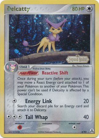 Delcatty (4/92) (Stamped) [EX: Legend Maker] 