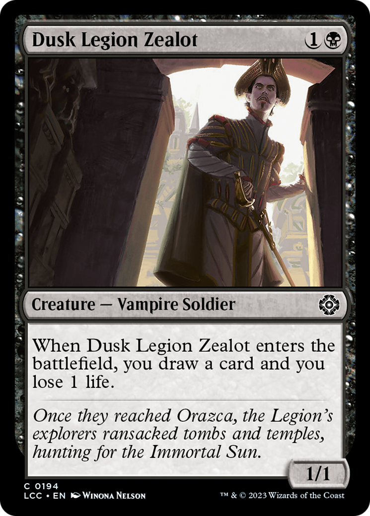 Dusk Legion Zealot [The Lost Caverns of Ixalan Commander] 