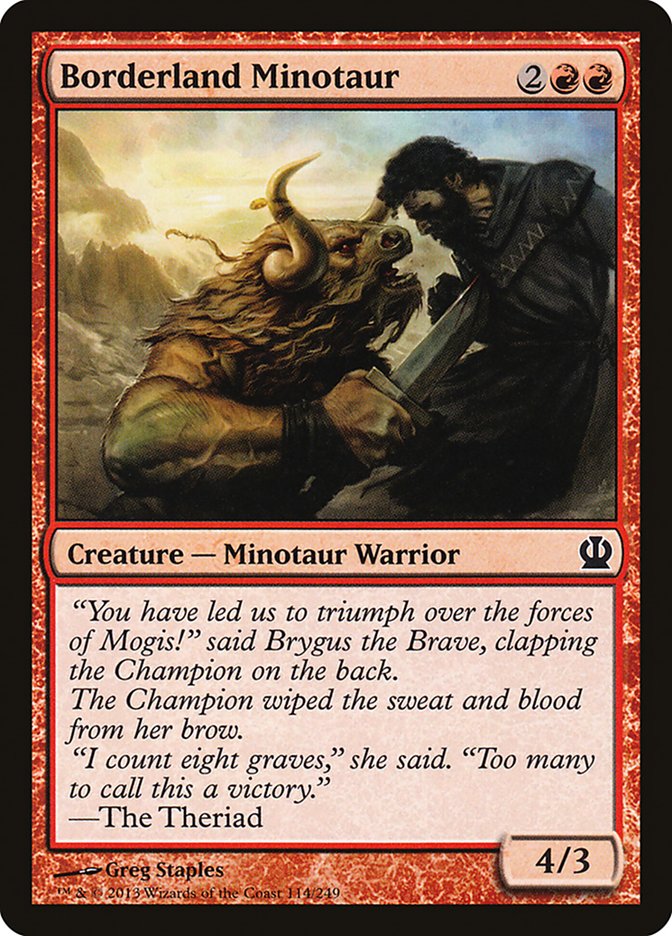 Borderland Minotaur [Theros] 