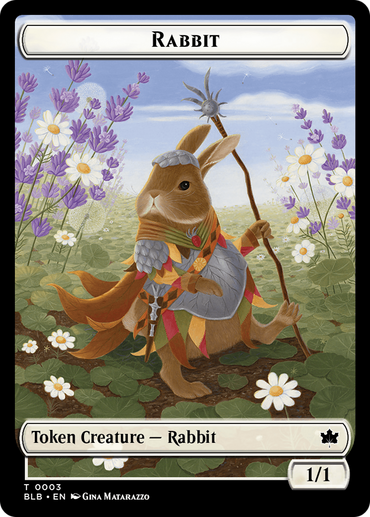 Rabbit // Poison Counter Double-Sided Token [Bloomburrow Commander Tokens] 