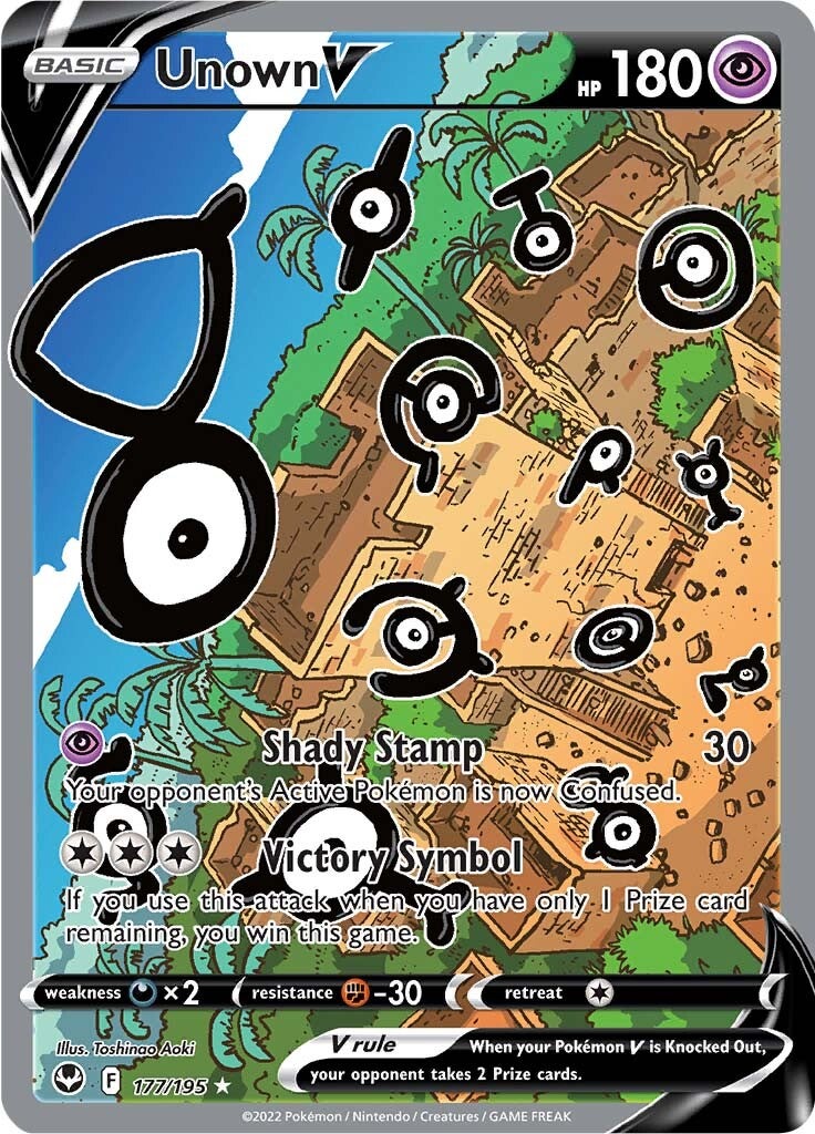 Unown V (177/195) [Sword & Shield: Silver Tempest] 