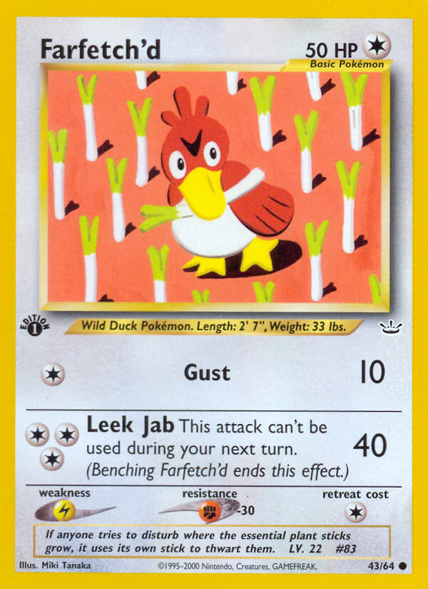 Farfetch'd (43/64) [Neo Revelation 1st Edition] 