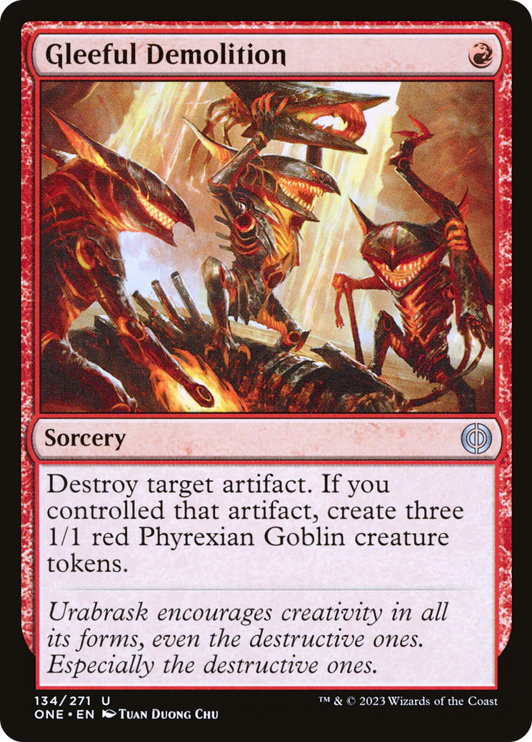 Gleeful Demolition [Phyrexia: All Will Be One] 