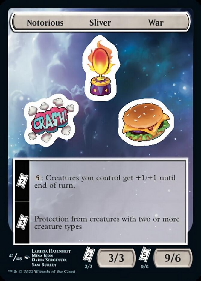 Notorious Sliver War [Unfinity Stickers] 
