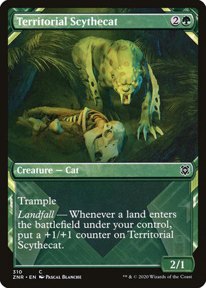 Territorial Scythecat (Showcase) [Zendikar Rising] 