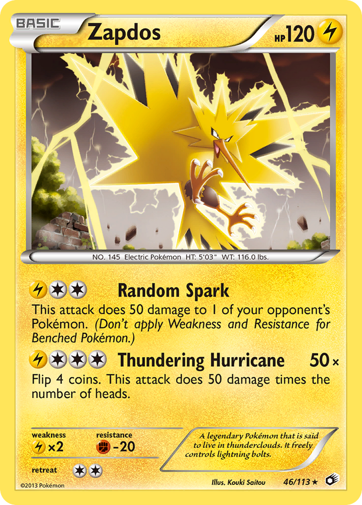 Zapdos (46/113) [Black &amp; White: Legendary Treasures] 