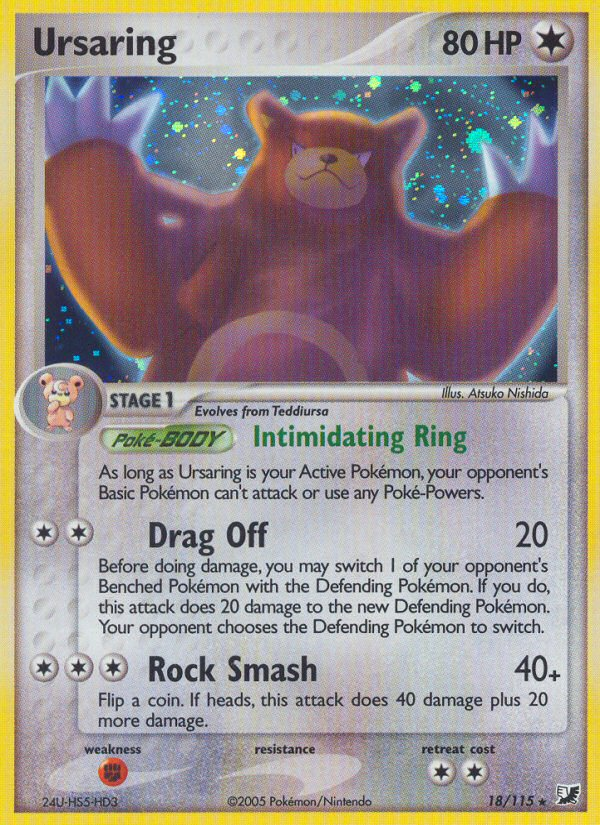 Ursaring (18/115) [EX: Unseen Forces] 