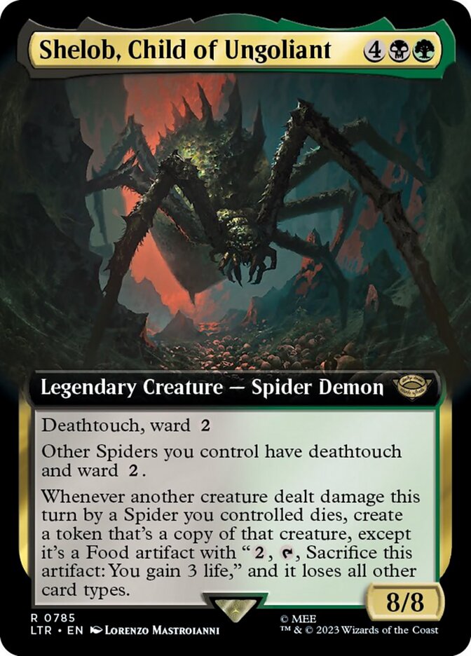 Shelob, Child of Ungoliant (Extended Art) (Surge Foil) [The Lord of the Rings: Tales of Middle-Earth] 