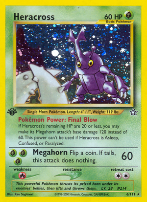 Heracross (6/111) [Neo Genesis 1st Edition] 