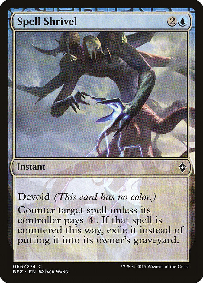 Spell Shrivel [Battle for Zendikar] 