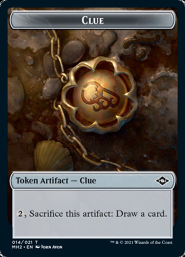 Clue (14) // Zombie Double-Sided Token [Modern Horizons 2 Tokens] 