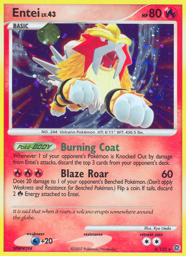 Entei (4/132) [Diamond &amp; Pearl: Secret Wonders] 