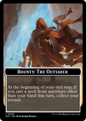 Bounty: The Outsider // Bounty Rules Double-Sided Token [Outlaws of Thunder Junction Commander Tokens] 