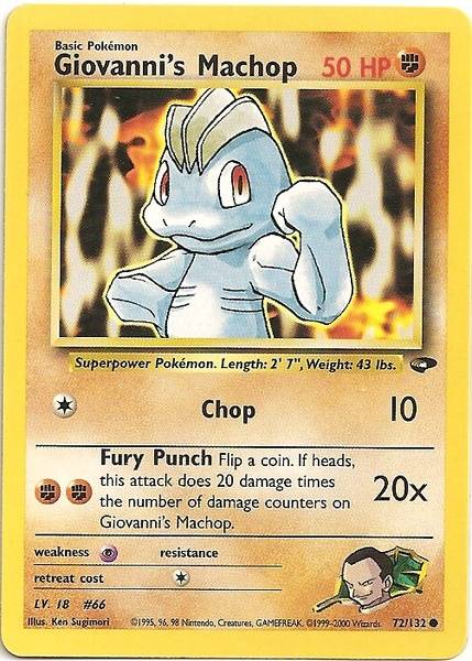 Giovanni's Machop (72/132) [Gym Challenge Unlimited] 