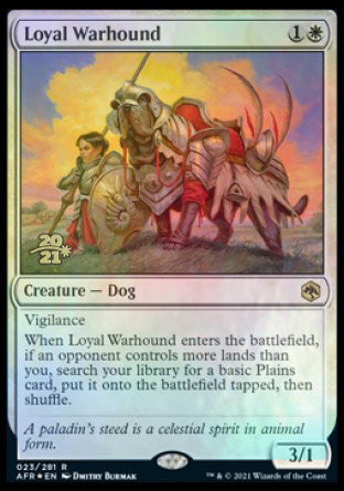 Loyal Warhound [Dungeons &amp; Dragons: Adventures in the Forgotten Realms Prerelease Promos] 