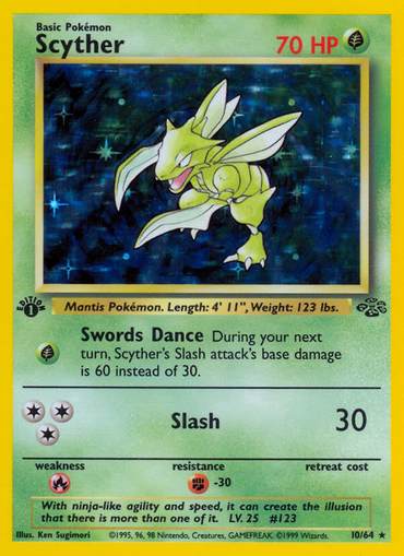 Scyther (10/64) [Jungle 1st Edition]