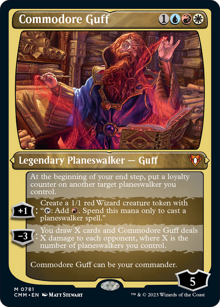 Commodore Guff (Display Commander) (Foil Etched) [Commander Masters] 