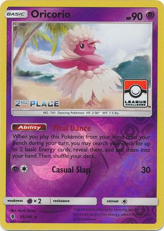 Oricorio (55/145) (League Promo 2nd Place) [Sun & Moon: Guardians Rising] 