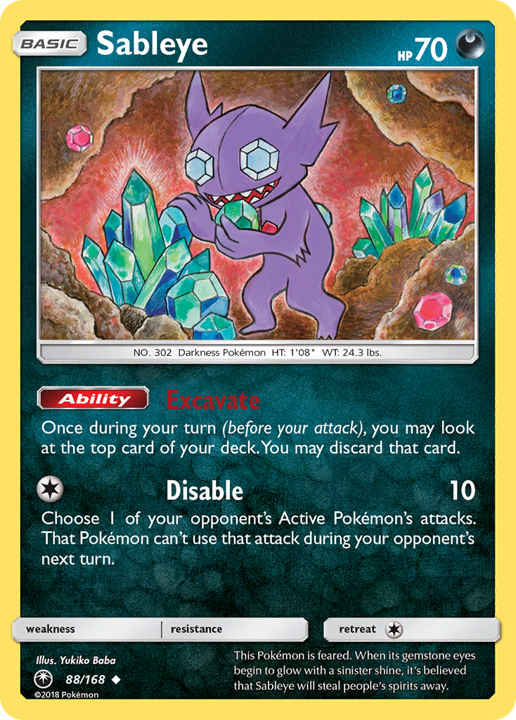 Sableye (88/168) [Sun & Moon: Celestial Storm] 