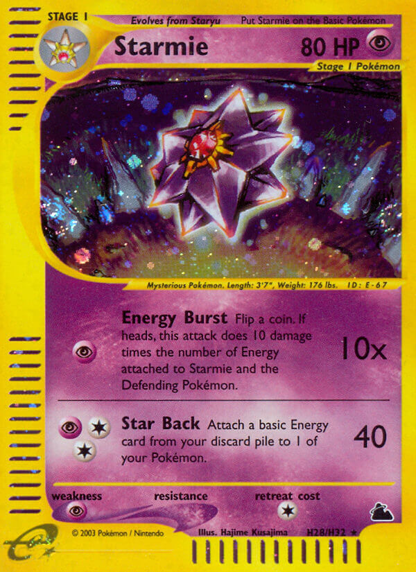 Starmie (H28/H32) [Skyridge] 