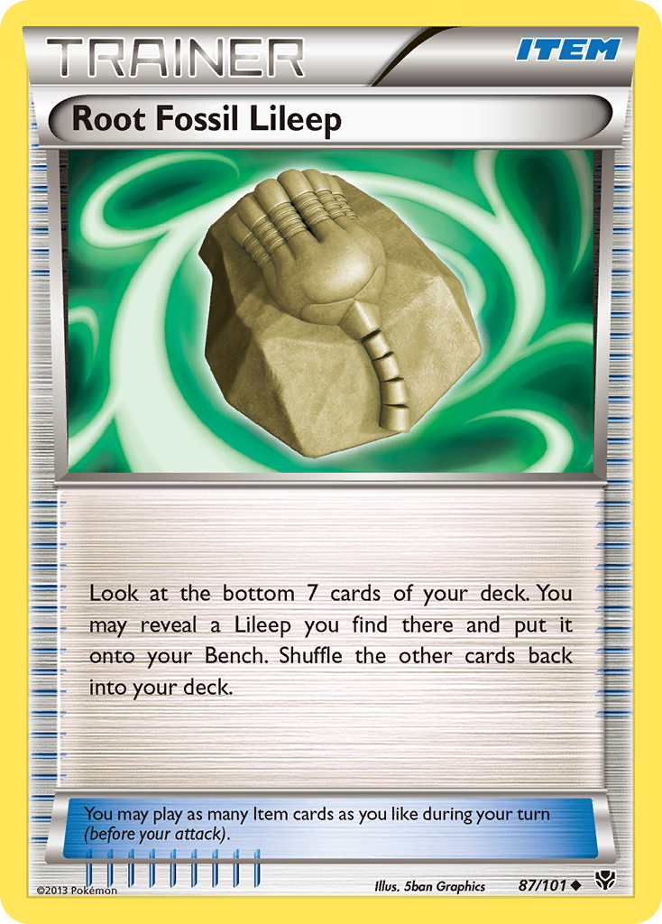 Root Fossil Lileep (87/101) [Black & White: Plasma Blast] 