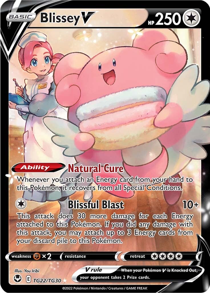 Blissey V (TG22/TG30) [Sword & Shield: Silver Tempest] 