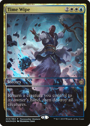 Time Wipe (Planeswalker Weekend) (Full Art) [War of the Spark Promos] 