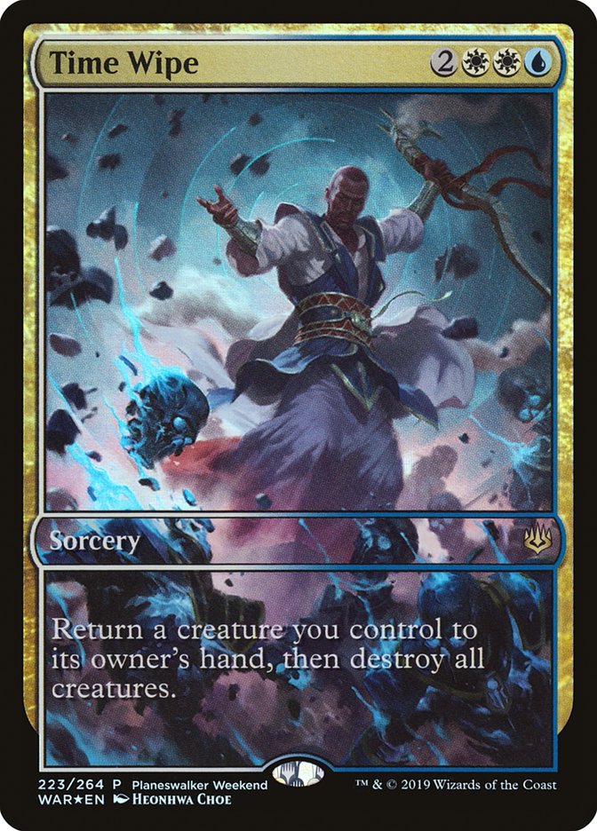 Time Wipe (Planeswalker Weekend) (Full Art) [War of the Spark Promos] 