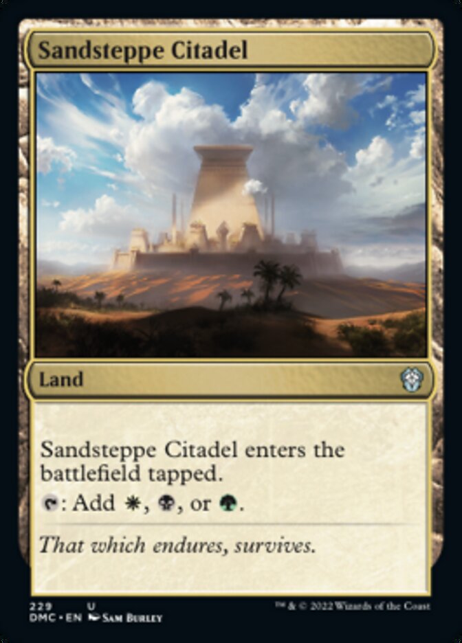 Sandsteppe Citadel [Dominaria United Commander] 
