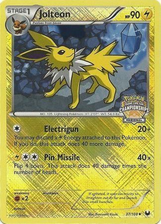 Jolteon (37/108) (Regional Championship) [League & Championship Cards]