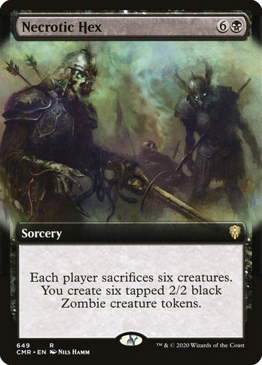 Necrotic Hex (Extended Art) [Commander Legends] 