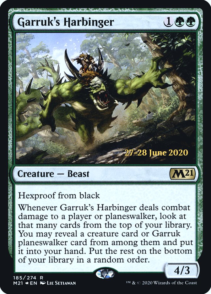 Garruk's Harbinger [Core Set 2021 Prerelease Promos] 