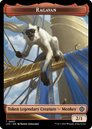 Ragavan // Treasure Double-Sided Token [The Lost Caverns of Ixalan Commander Tokens] 