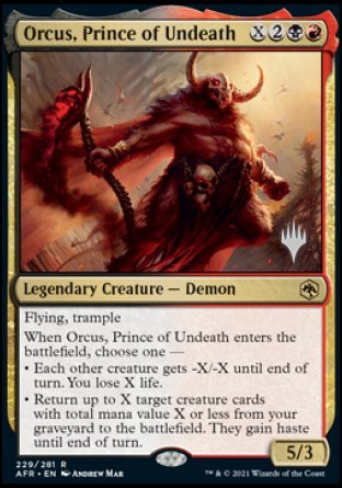 Orcus, Prince of Undeath (Promo Pack) [Dungeons & Dragons: Adventures in the Forgotten Realms Promos] 