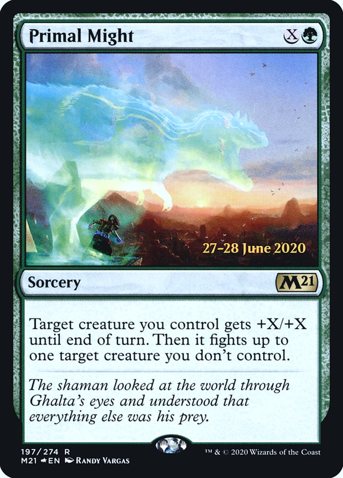 Primal Might [Core Set 2021 Prerelease Promos] 