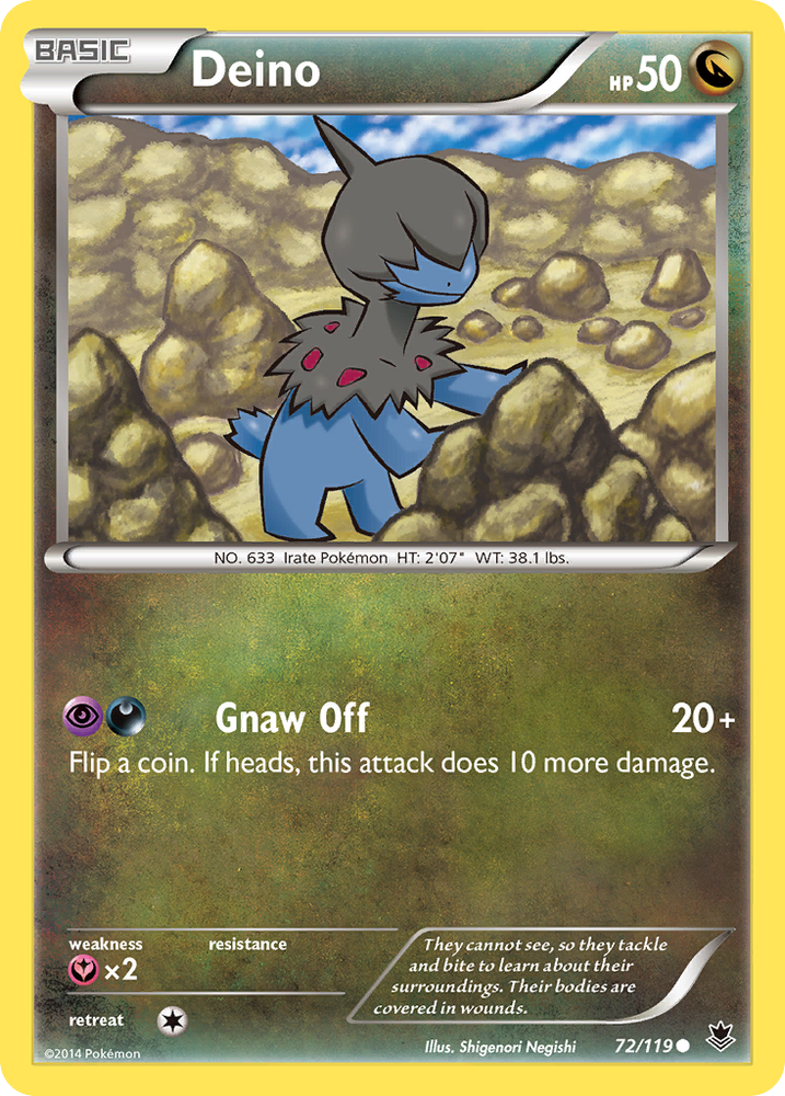 Deino (72/119) [XY: Phantom Forces] 