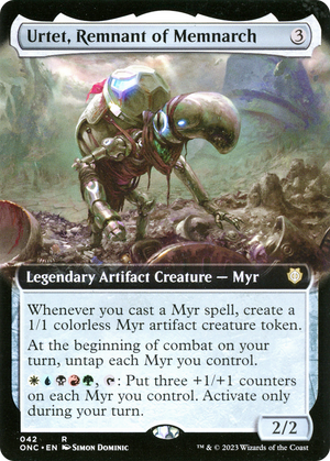 Urtet, Remnant of Memnarch (Extended Art) [Phyrexia: All Will Be One Commander] 