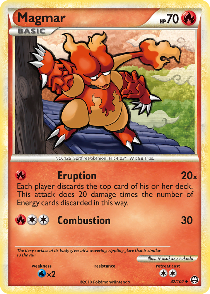 Magmar (42/102) [HeartGold &amp; SoulSilver: Triumphant] 