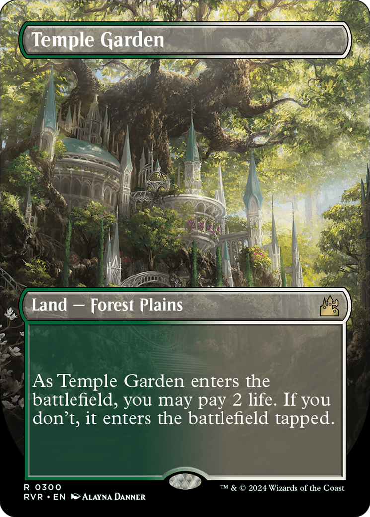 Temple Garden (Borderless) [Ravnica Remastered] 