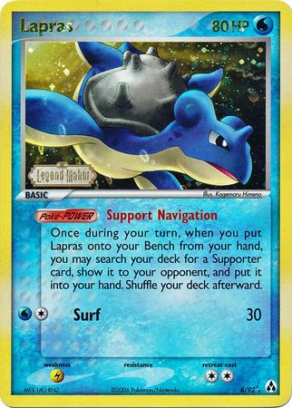 Lapras (8/92) (Stamped) [EX: Legend Maker] 