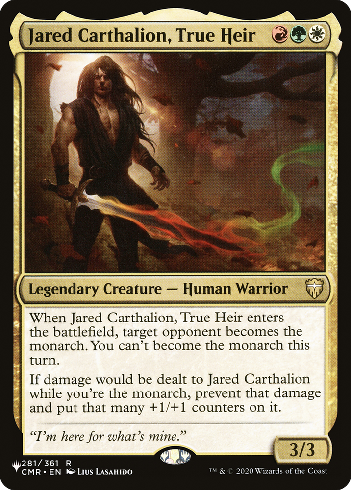 Jared Carthalion, True Heir [The List] 