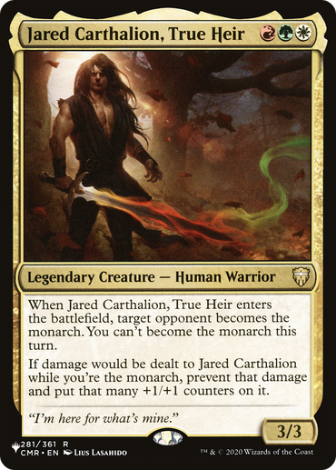 Jared Carthalion, True Heir [The List] 