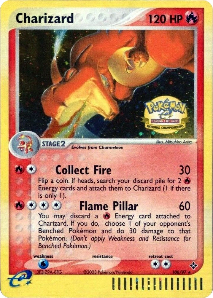 Charizard (100/097) (National Championships) [League & Championship Cards] 