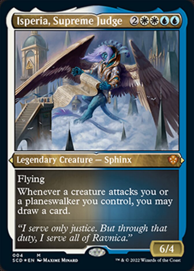 Isperia, Supreme Judge (Foil Etched) [Starter Commander Decks] 