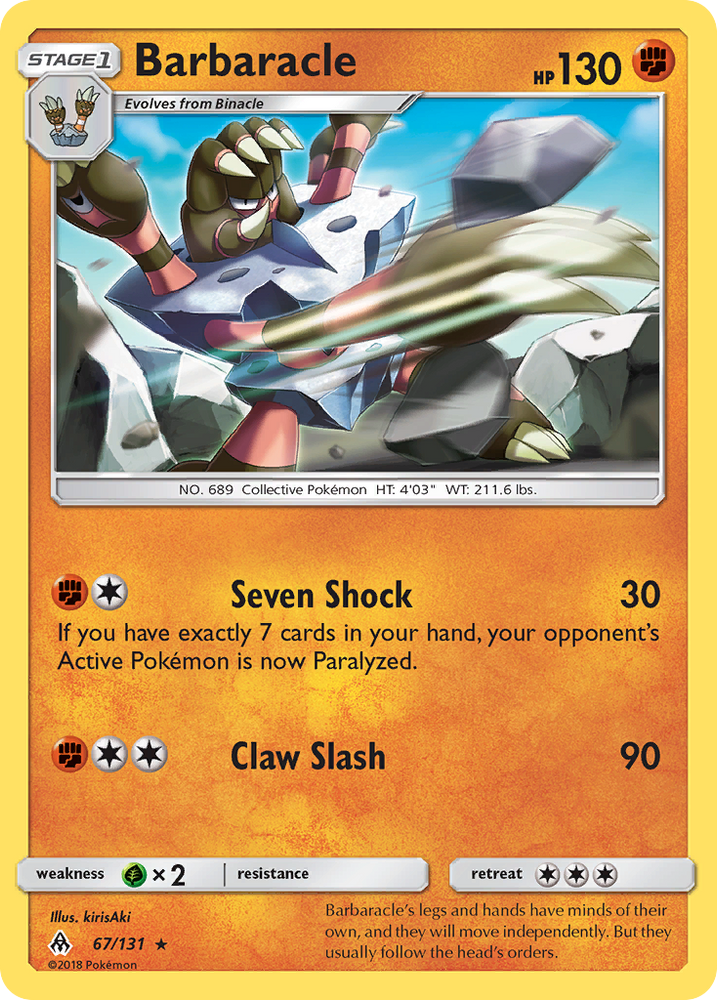 Barbaracle (67/131) [Sun &amp; Moon: Forbidden Light] 