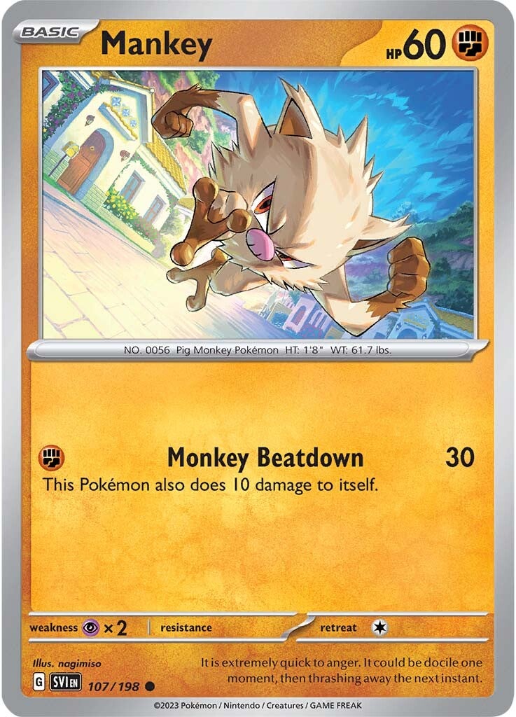 Mankey (107/198) [Scarlet & Violet: Base Set] 