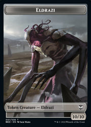 Eldrazi // Human Soldier Double-Sided Token [Streets of New Capenna Commander Tokens] 